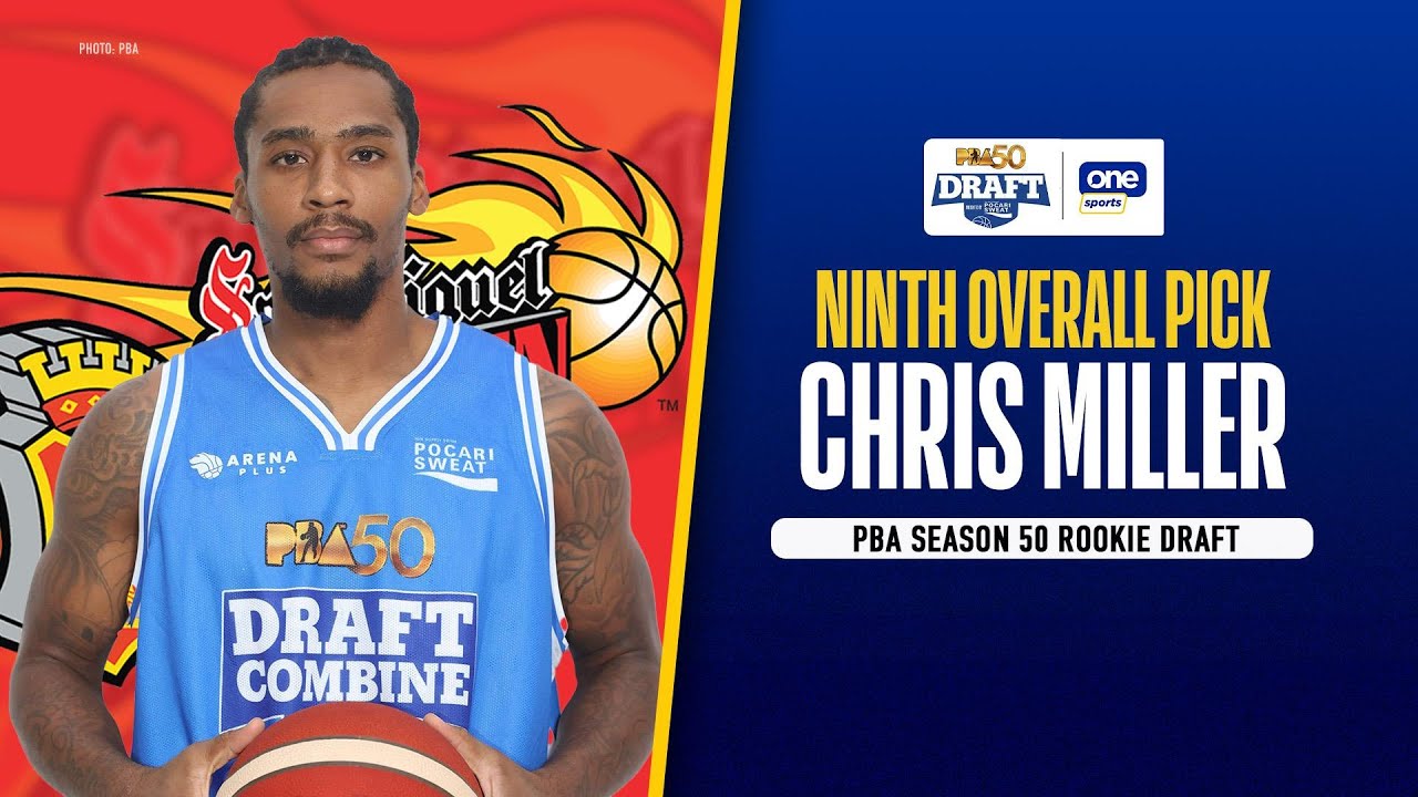 Chris Miller is the NINTH overall pick | PBA Season 50 Rookie Draft