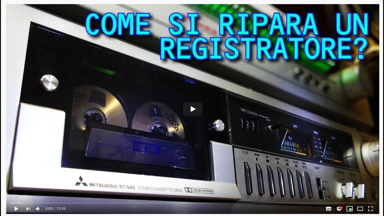 Riparare un registratore non è facile!