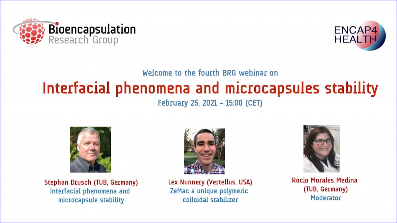 4. Interfacial phenomena and microcapsule stability