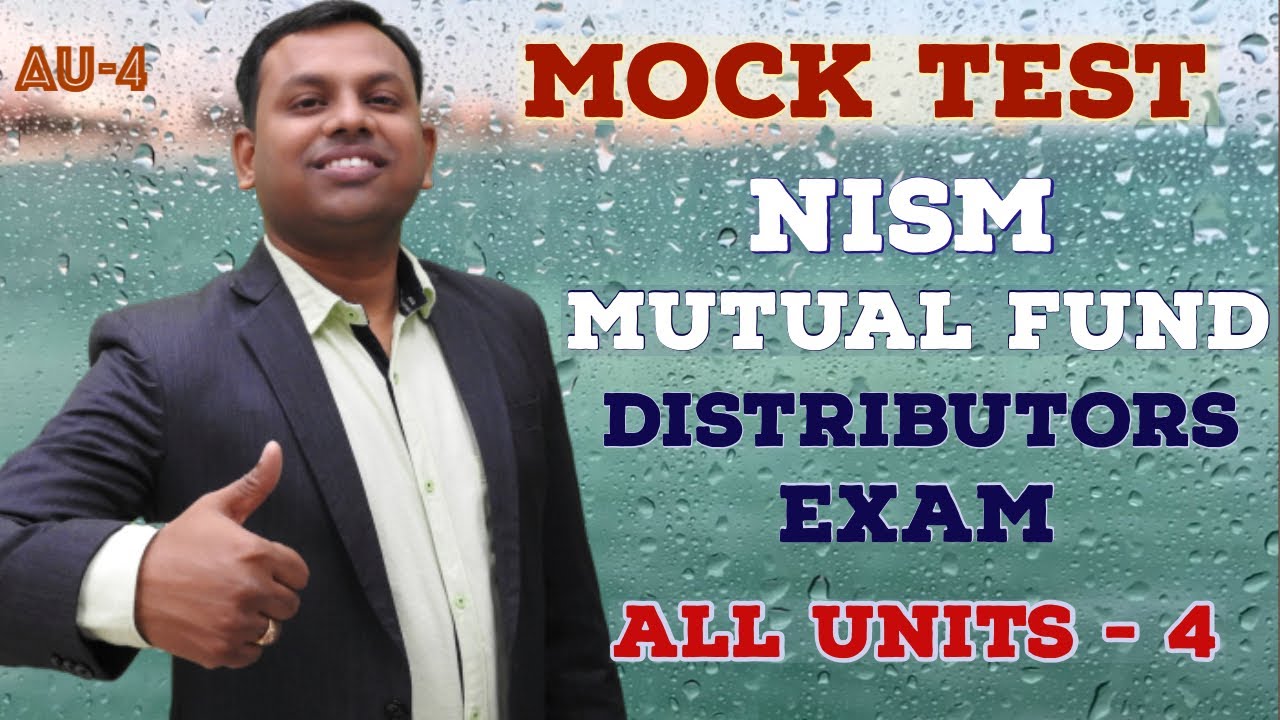 NISM Mutual Fund Mock Test All Units - 4 #nismexampreparation