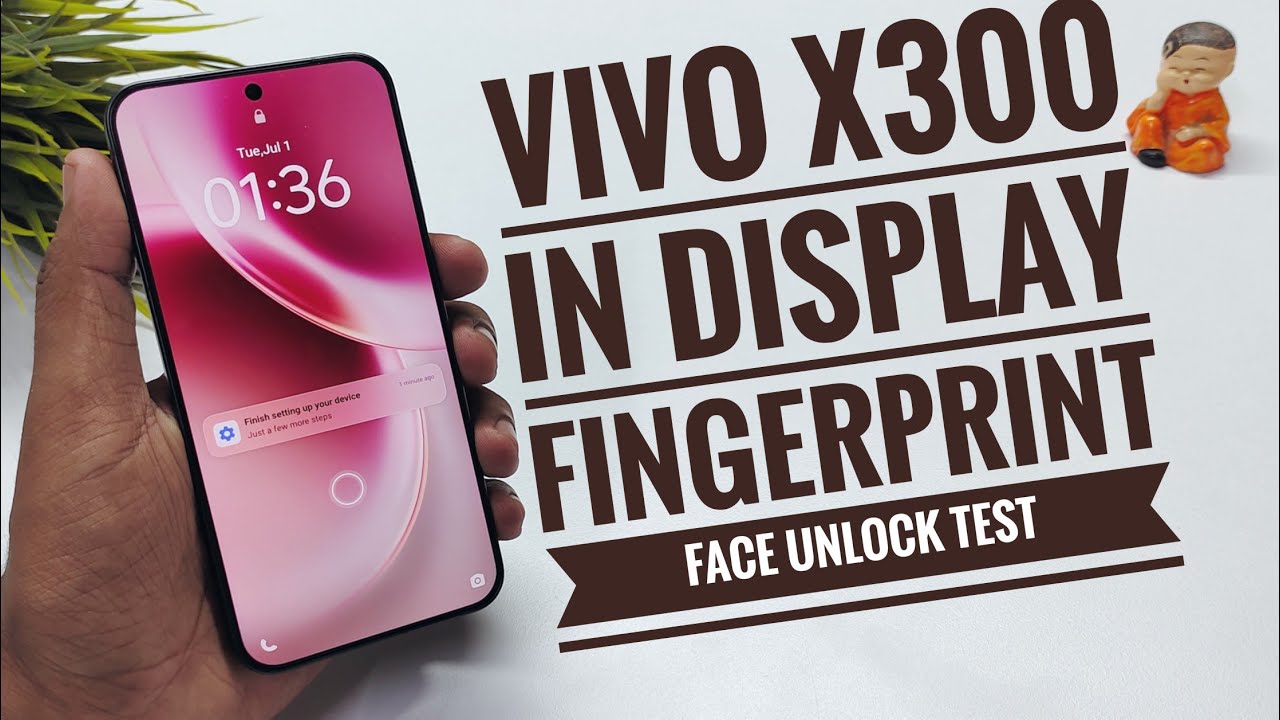 Vivo X300 Ultrasonic Fingerprint & Face Unlock Test | Vivo Lock Screen Settings 🔥🔥🔥