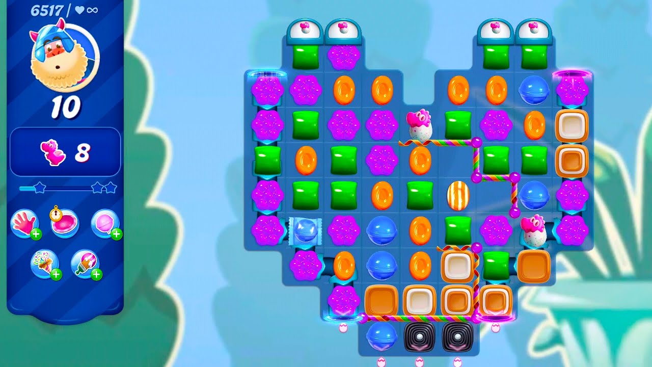 Видео игрового процесса Candy Crush Saga на Android #213, уровни 6516–6525