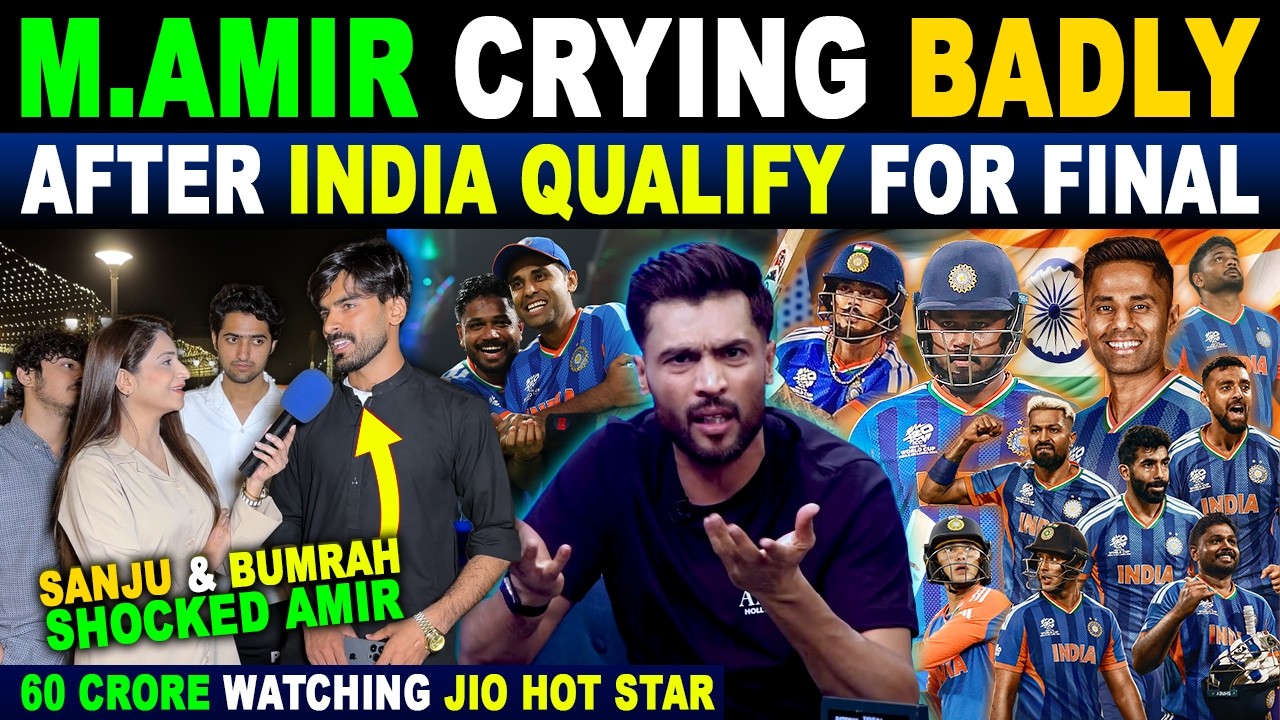 MUHAMMAD AMIR CRYING AFTER INDIA QUALIFY FOR WC FINAL 2026 | PAK PUBLIC REACTIONS