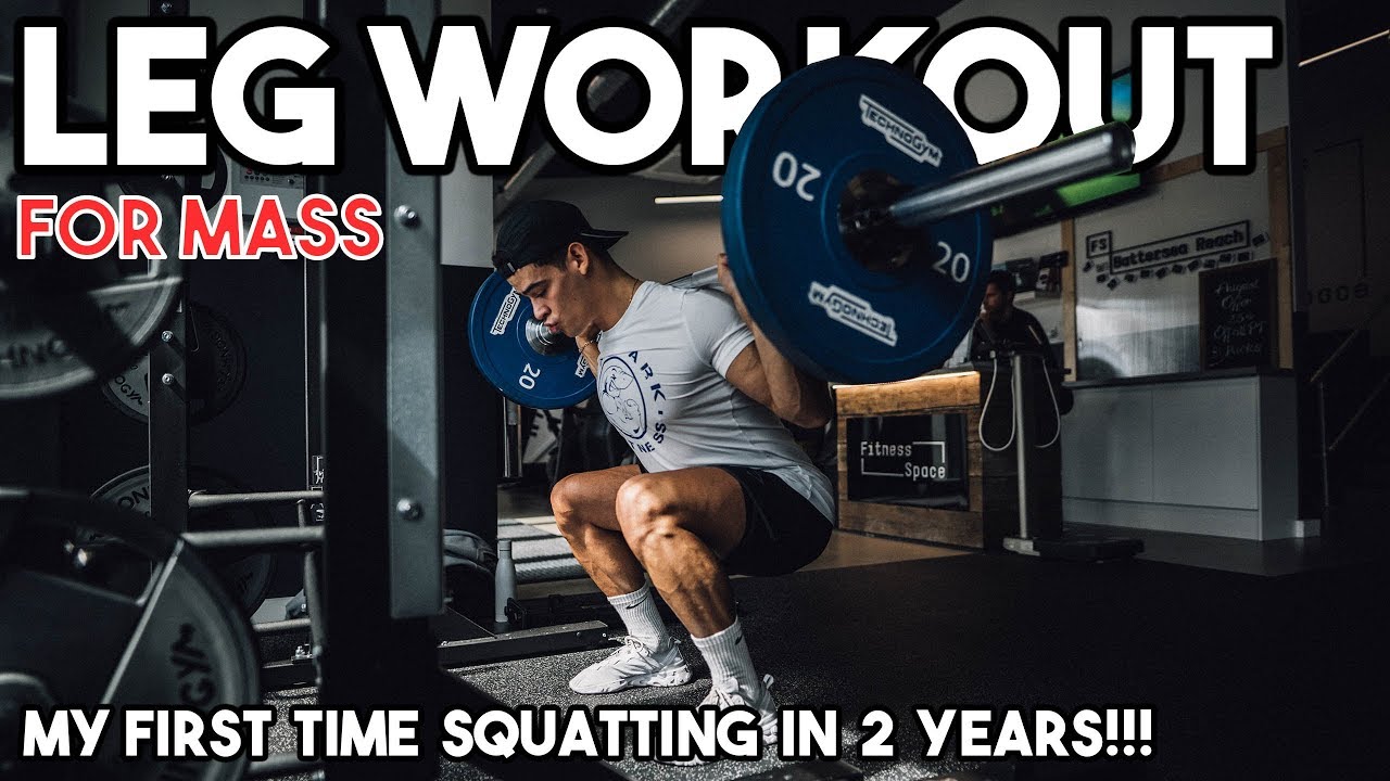 LEG WORKOUT | My first time squatting in 2 years!