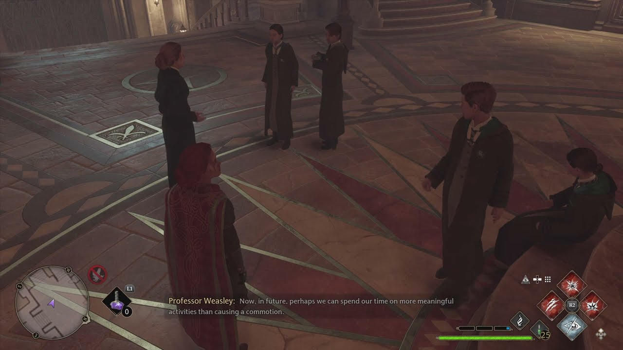 Professor Weasley and a Student Commotion - ￼Hogwarts Legacy