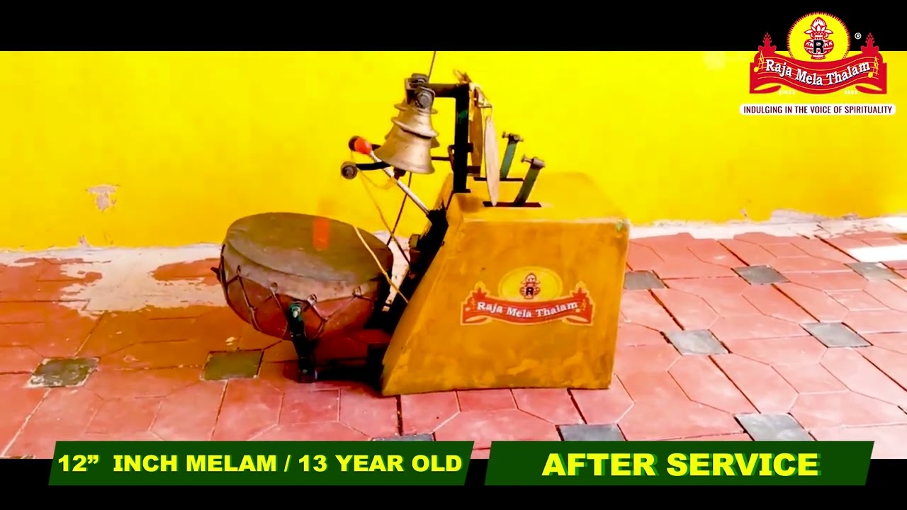 Restoration of 12 inch melathalam at shree pallanguttai ponni amman temple -  Kalavai@RajaMelaThalam