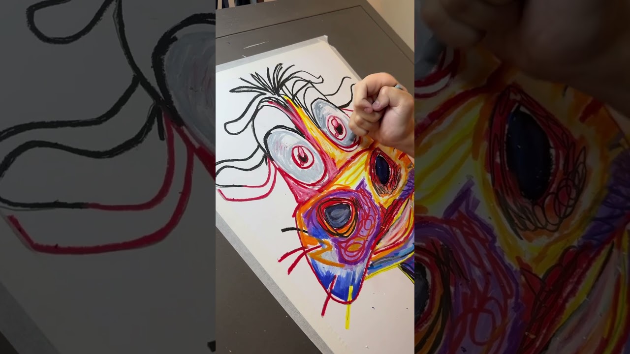 Discover eye-catching artwork at vichysart.com! Meet Viktor, a fearless young artist with #autism