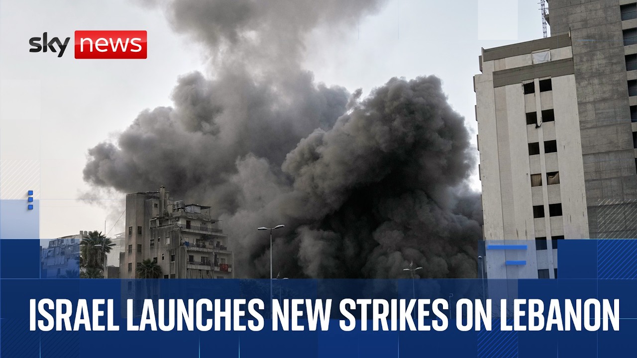 Watch Beirut skyline as Israel launches new strikes on Lebanon