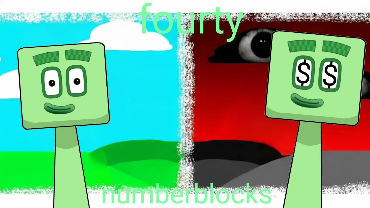 My sprunki oc: fourty (from Numberblocks)