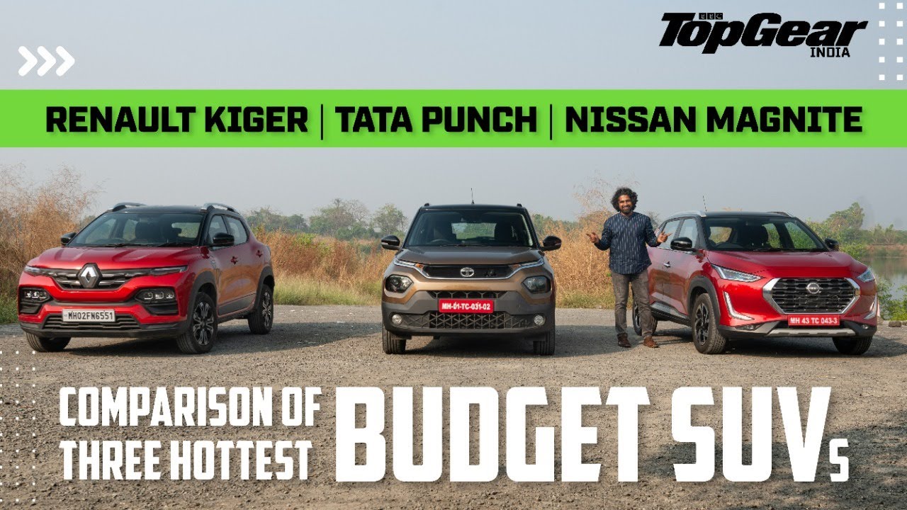 Comparison of three hottest budget SUVs - Nissan Magnite | Tata Punch | Renault Kiger