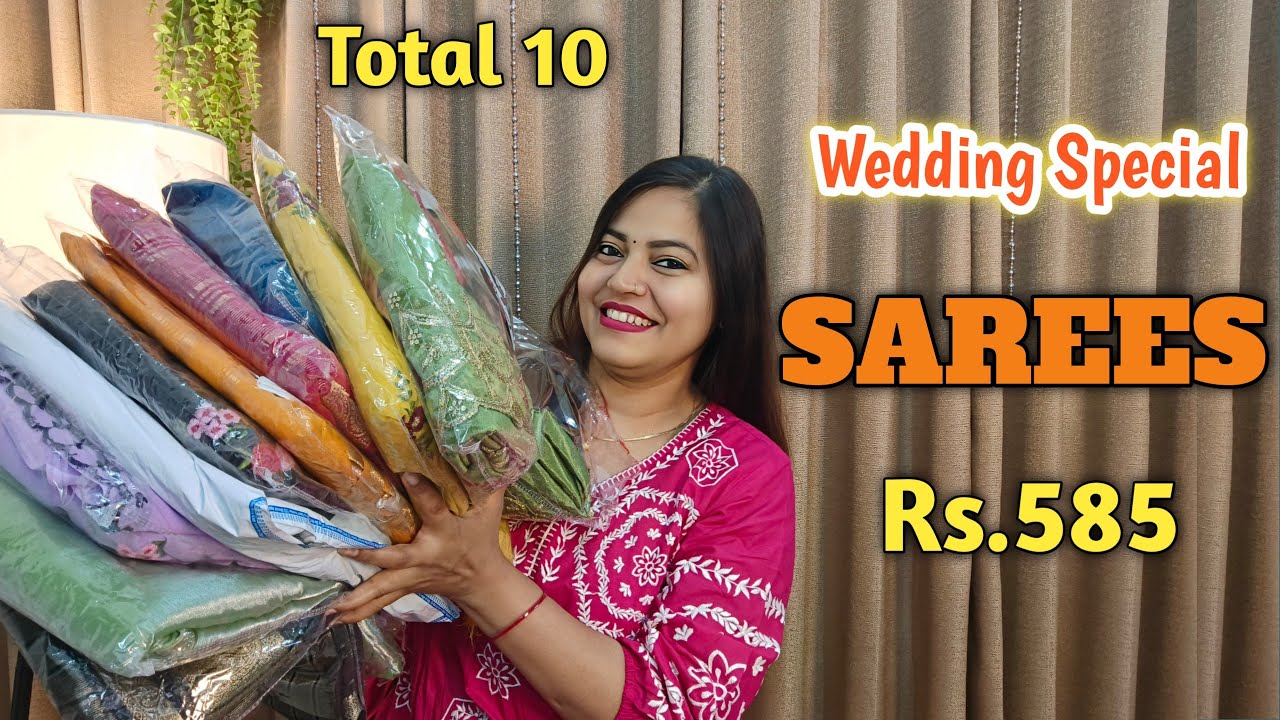 Latest Saree Collection for Wedding Season | Designer Saree Haul | Adhira 