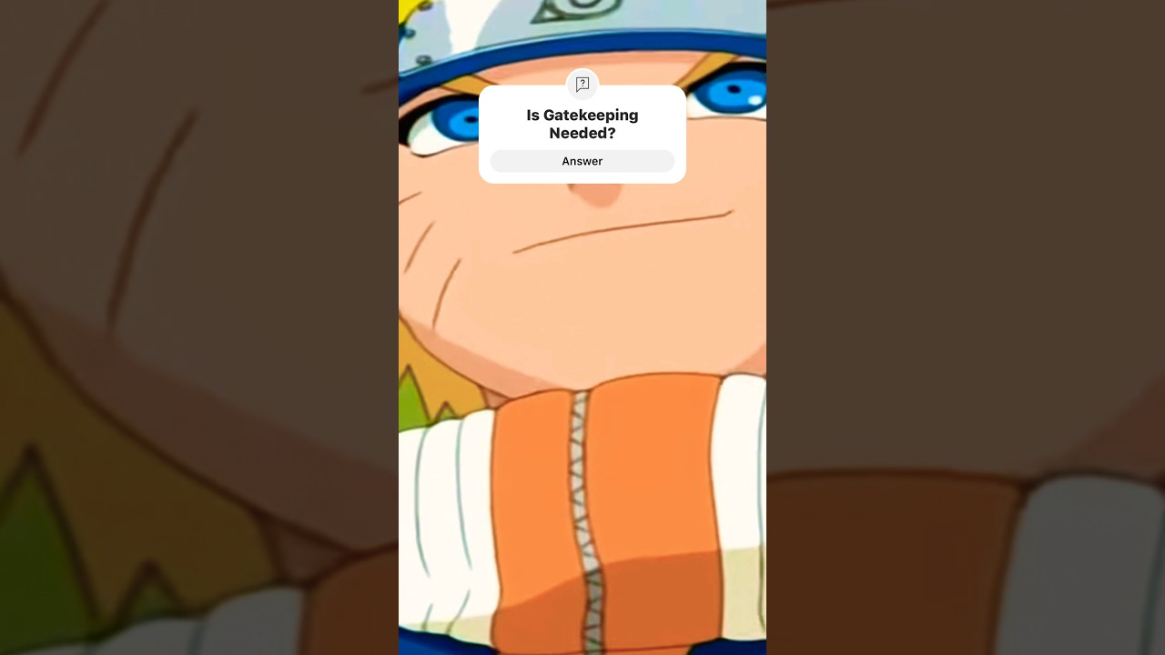Anime Fans Gatekeeping Anime are like THIS Character