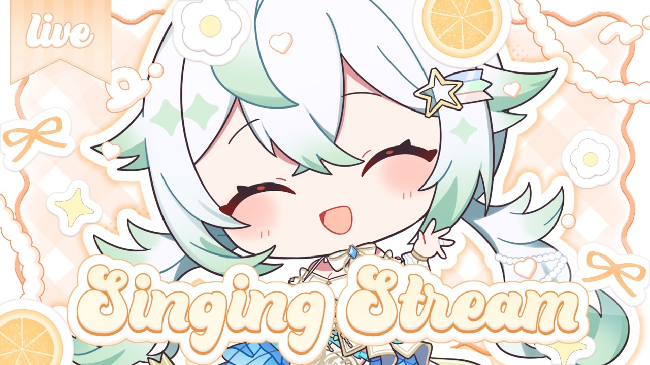 ［ #歌枠 / #karaoke  ］食べものの名前がでてくる歌縛り！1曲だけでも聞いてってね🤍！/ singing stream ［  天々莉りた / #新人vtuber ］