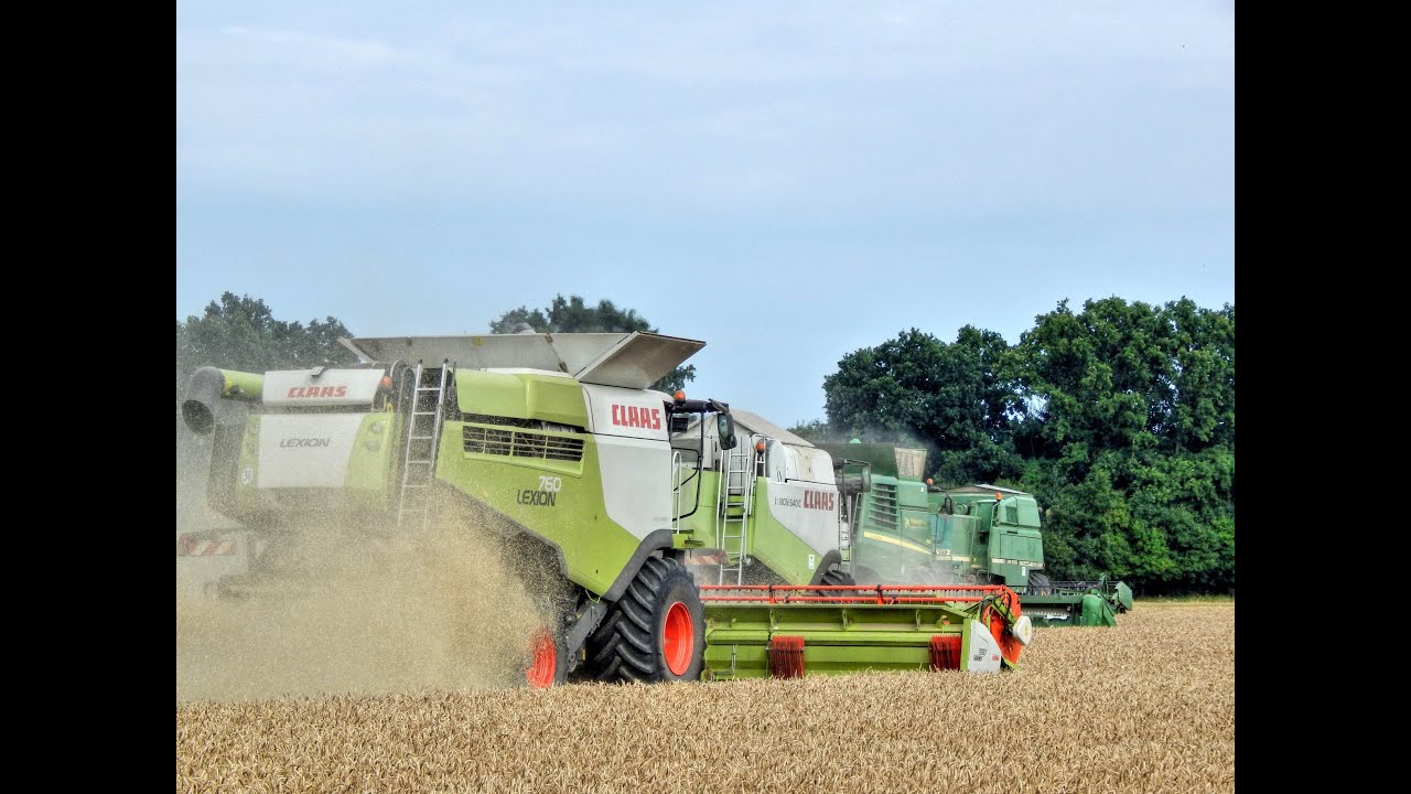3x CLAAS Lexion & 2x John Deere - Žatva / Harvest / Żniwa 2021