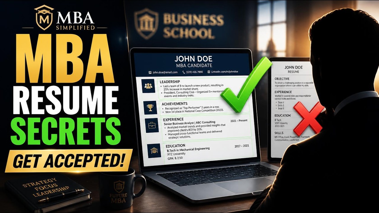 7 MBA Resume Tips That Get You Accepted