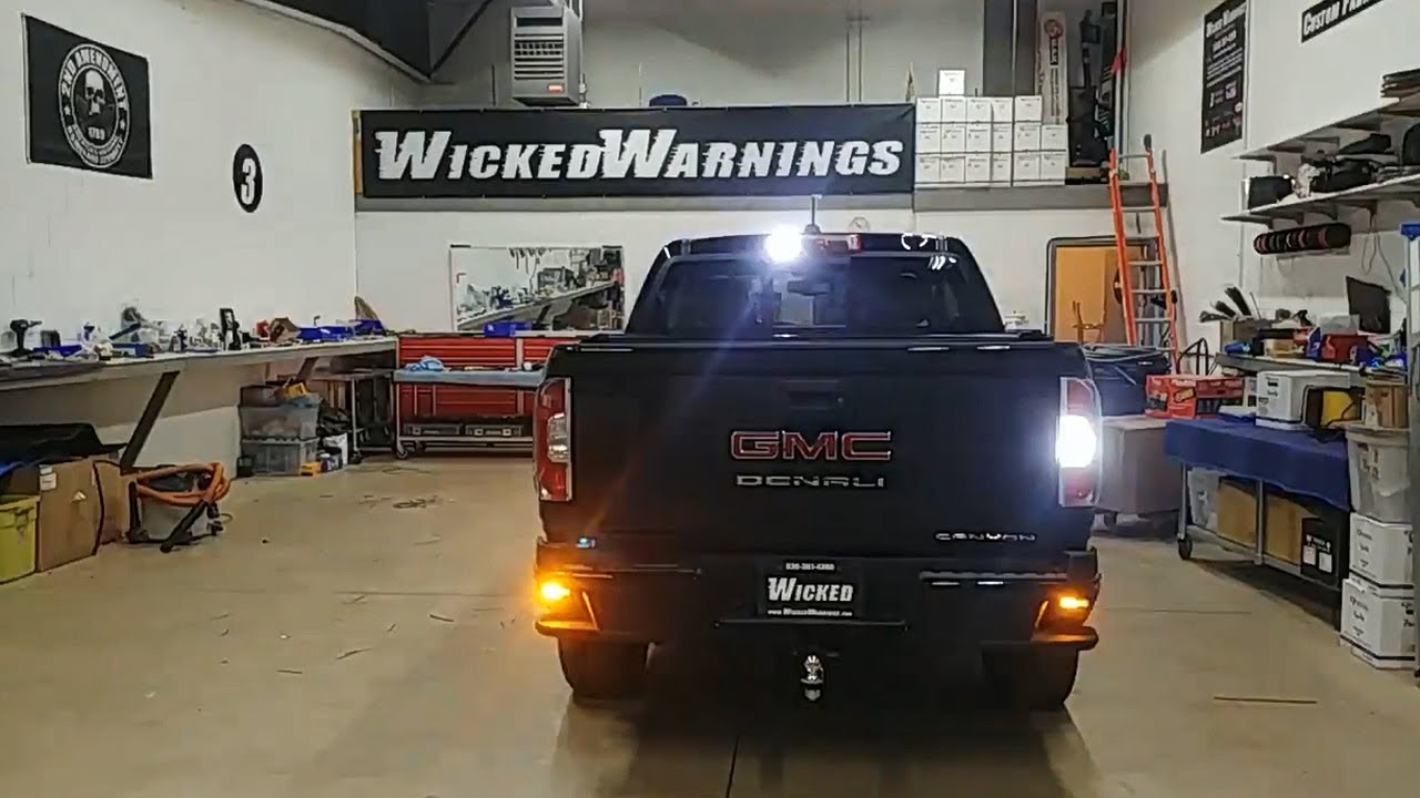 2021 GMC Canyon Denali Construction Truck Strobe Lights Install