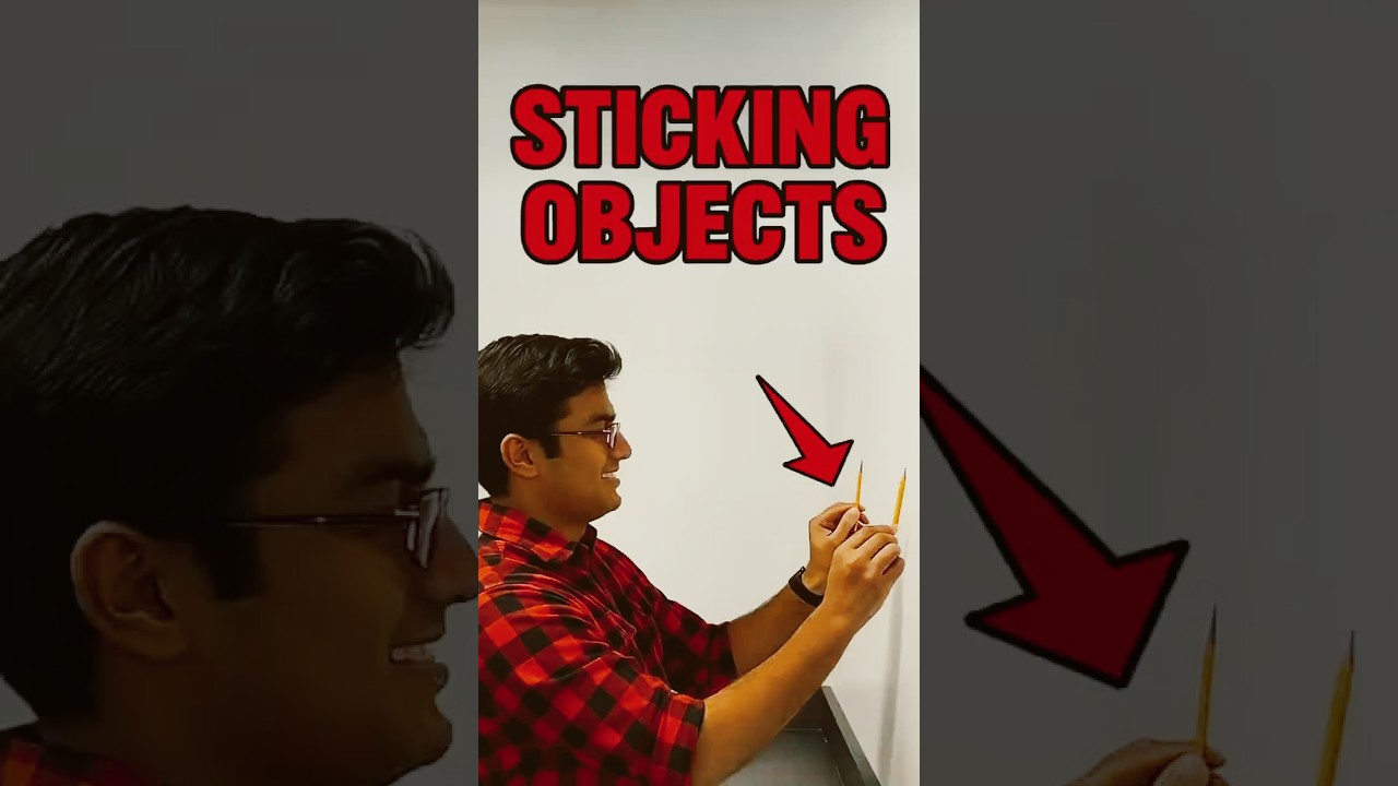 How This Guy Makes Objects Stick to Walls Like Magic 😱🧲