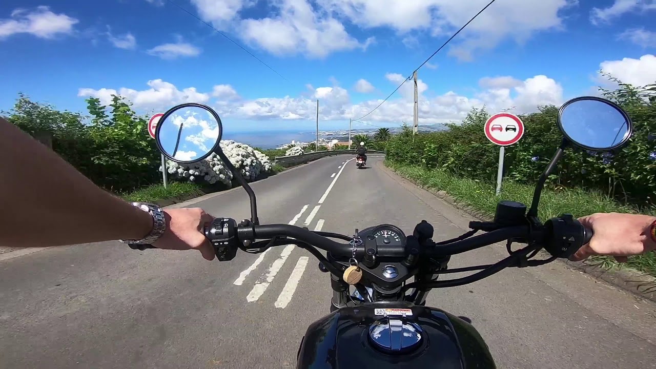 Riding a Motorcycle in Paradise!! (AZORES)