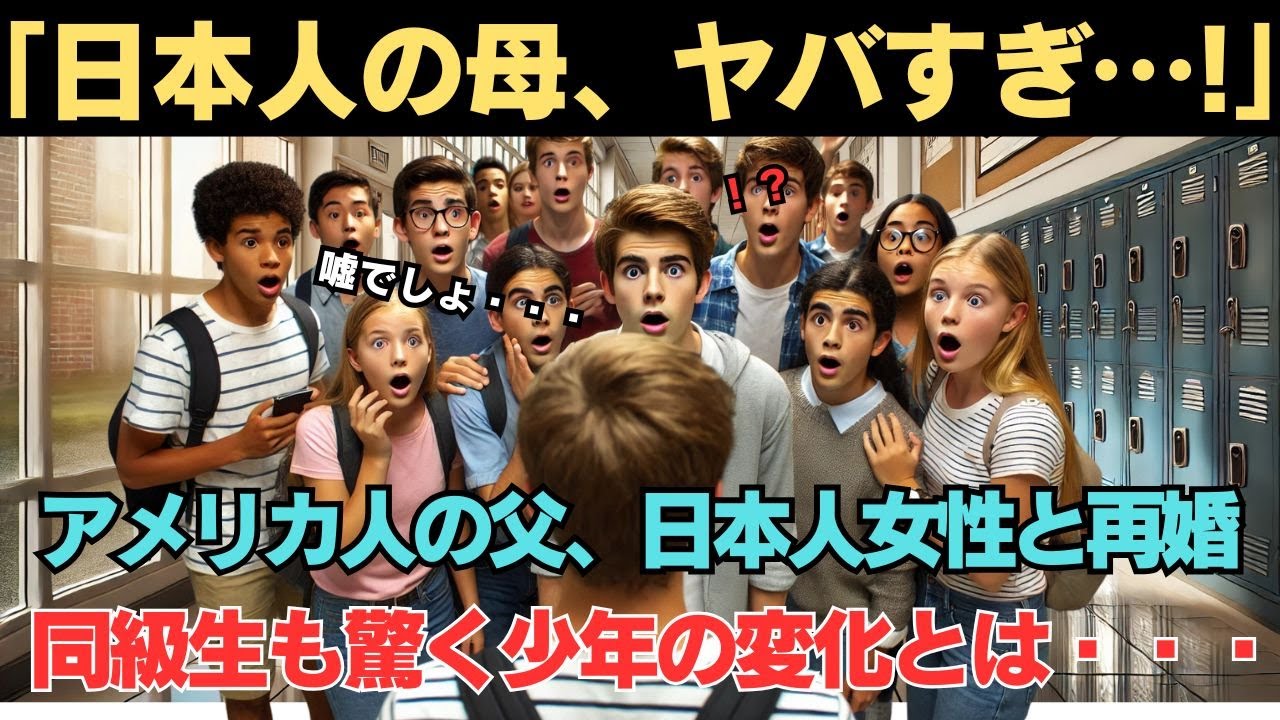 【海外の反応】「日本人の母がヤバすぎる！？」アメリカ人の父が日本人女性と再婚、血の繋がりではなく、心で結ばれた家族の物語。