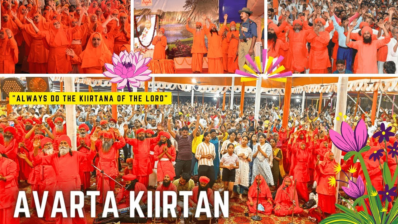 Avarta Kiirtan During Ananda Purnima DMS 2024 at Anandanagar || Sung By Acarya Nabhatitananda Avt.
