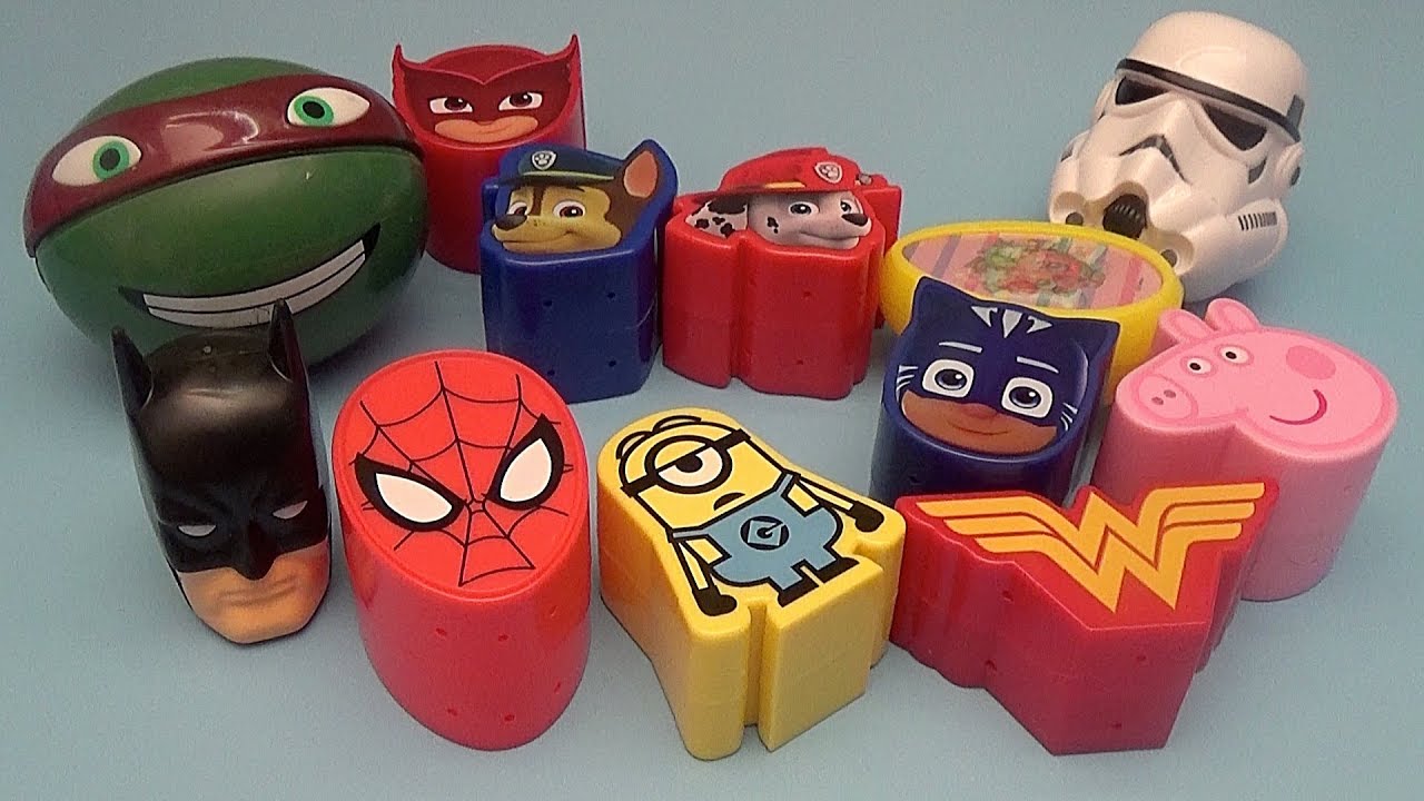 Surprise Egg Opening Memory Game for Kids!  Batman Spider-Man Paw Patrol PJ Masks Peppa Pig!