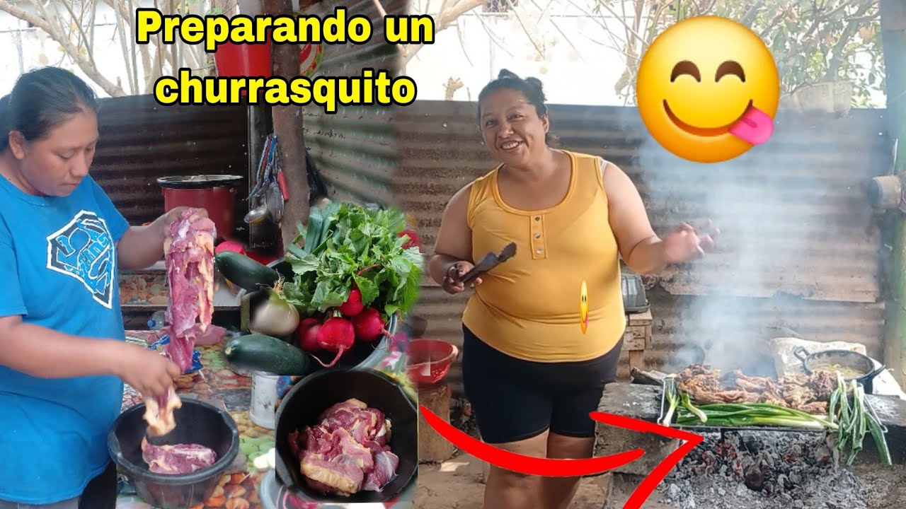 Deliciosa parrillada de carne asada😋asi cocinamos un churrasco con a mi hermana😱vean que rico quedo