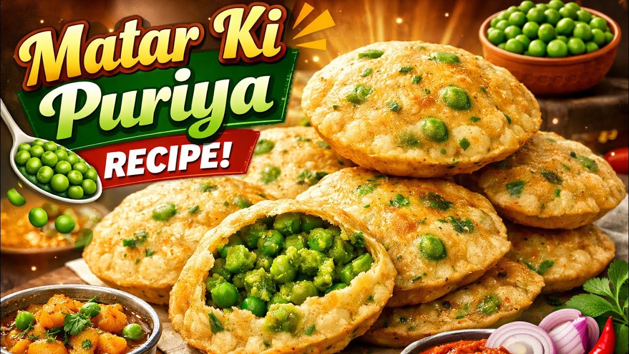 Matar ki puriya bohot hi tasty crispy or masaledar #viral #trending #cooking #food #indianfood 