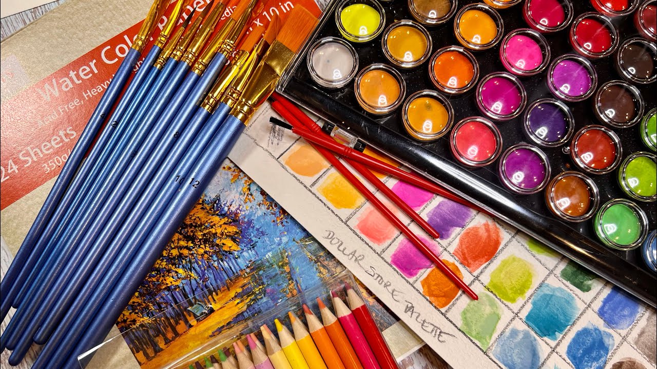 Dollar Tree Art Supply Comparison Part 1