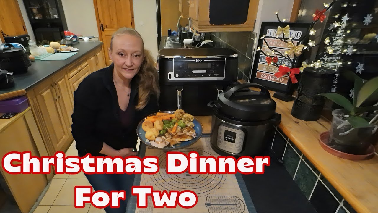 Roast Turkey Christmas dinner for 2 | using the instant pot mini and ninja dual air fryer
