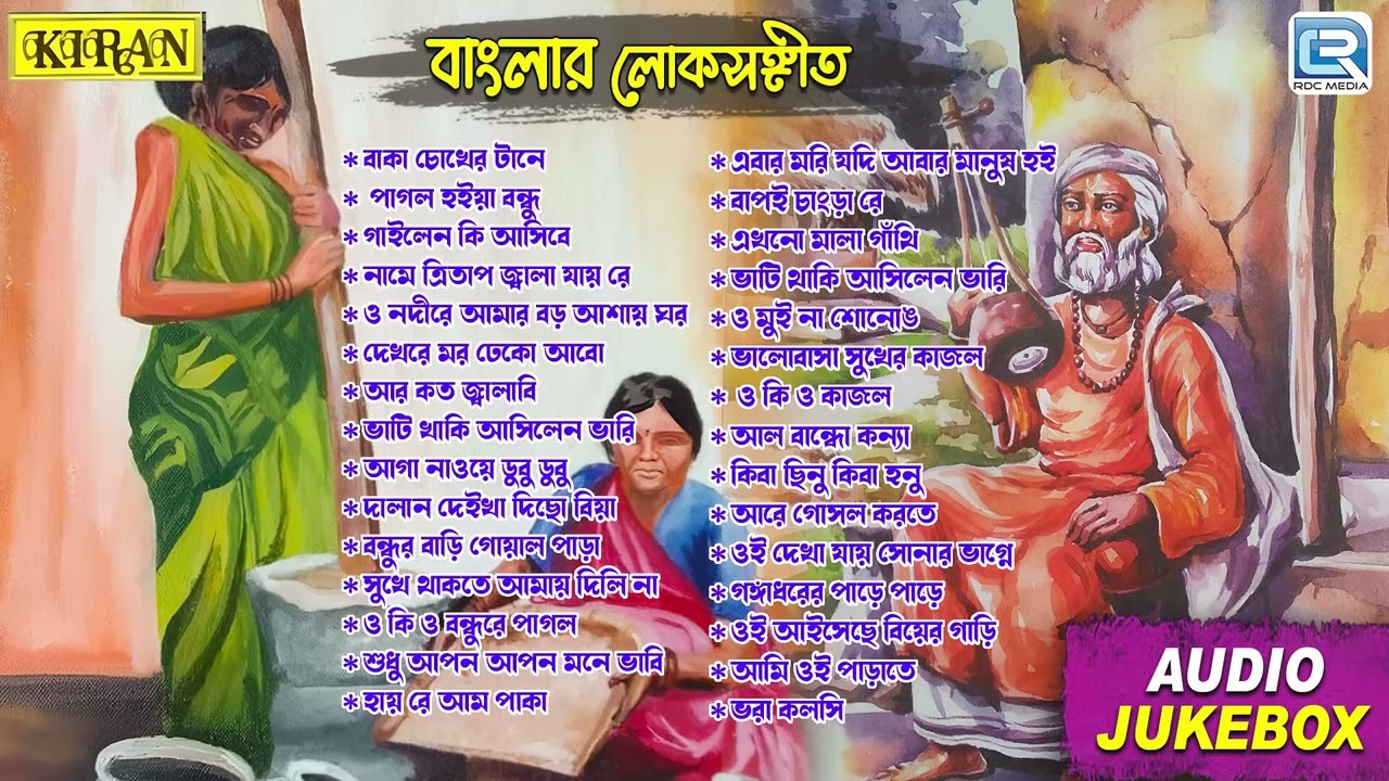 বাংলার লোকসঙ্গীত | Bengali Folk Song | Banglar Lokosangeet | Lokgeeti | Audio Jukebox