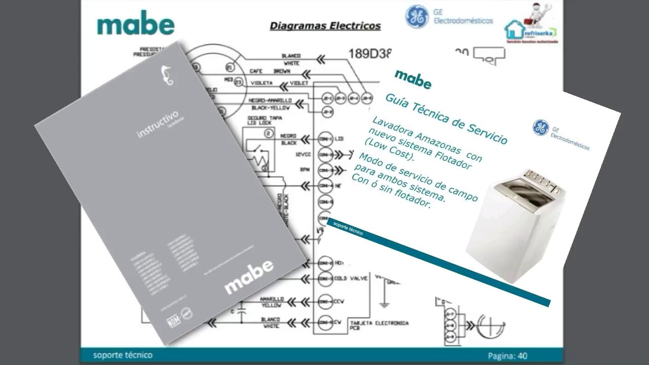 Curso Reparación Lavadoras Mabe G.e [ Clase : 02 ] Como Leer Diagramas Eléctricos