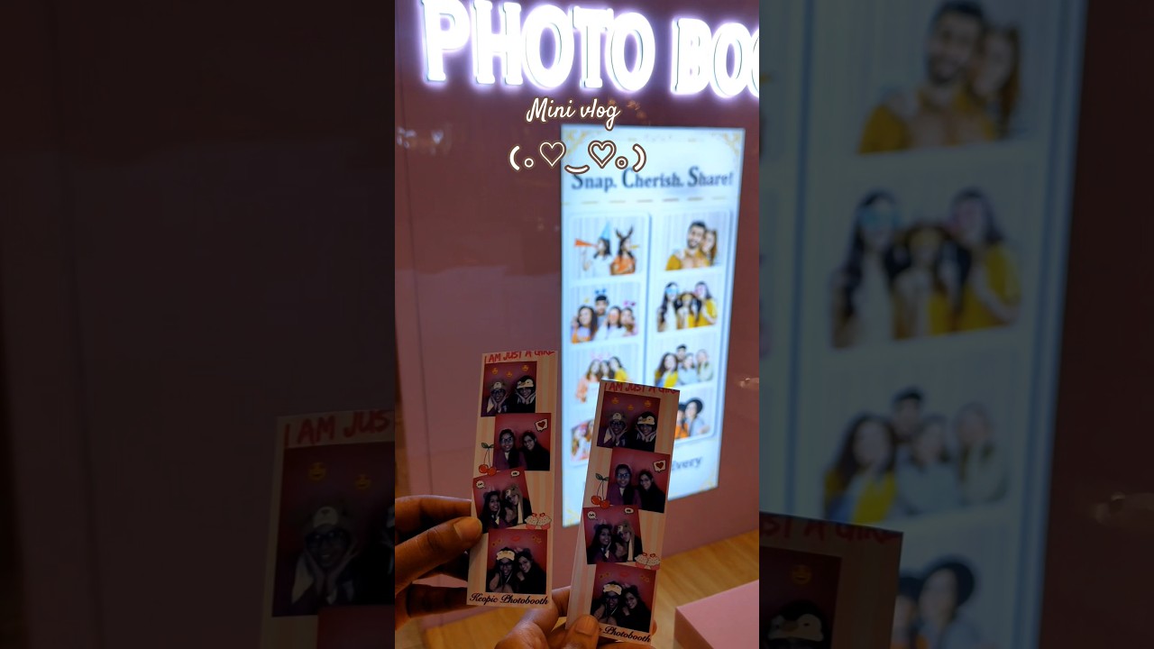 03/07 Days challenge. My first Photobooth experience 💞✨ 