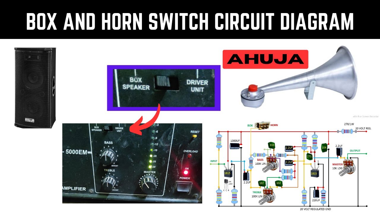ahuja amplifier box and driver unit circuit diagram