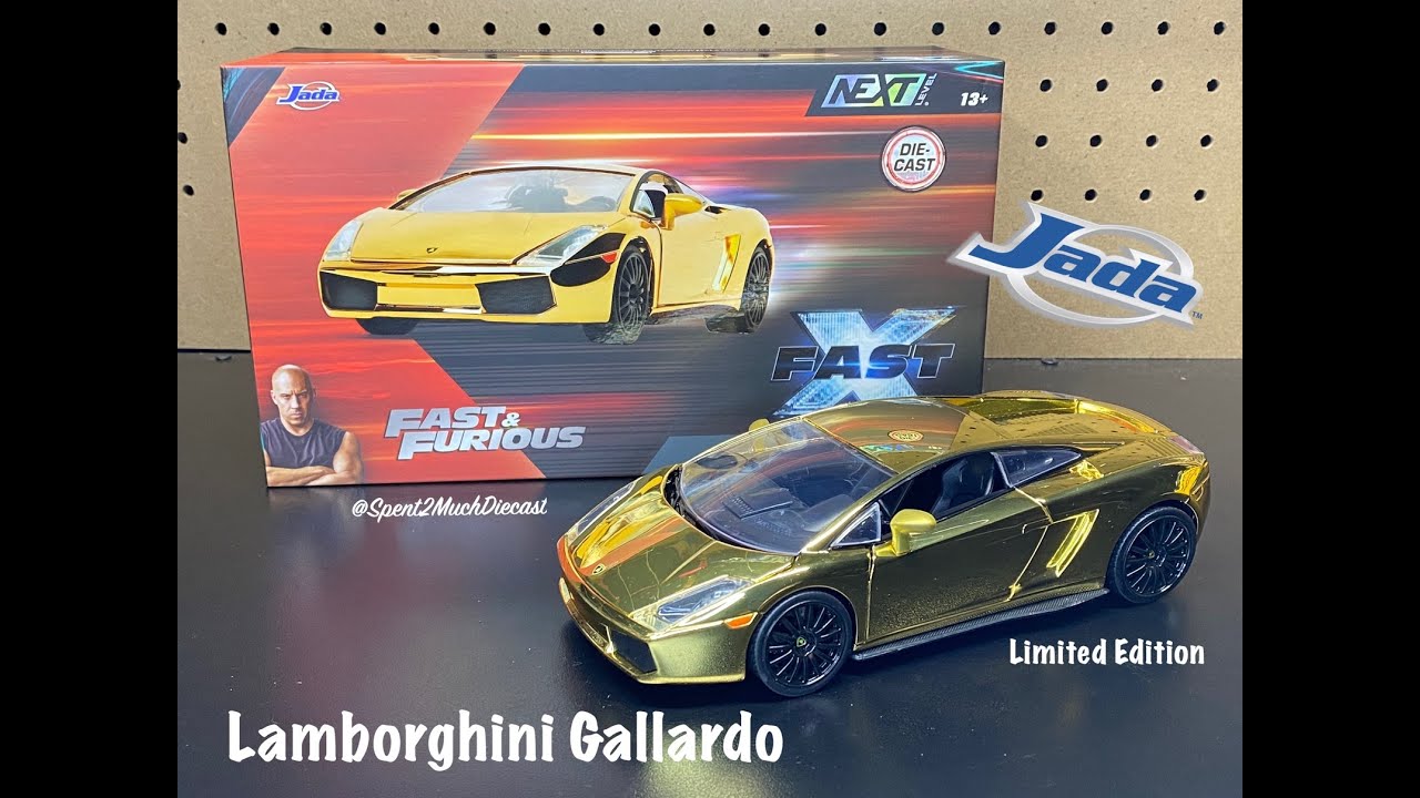 Fast & Furious Lamborghini Gallardo By Jada Next Level | Gold Plated | Fast X | Limited Edition