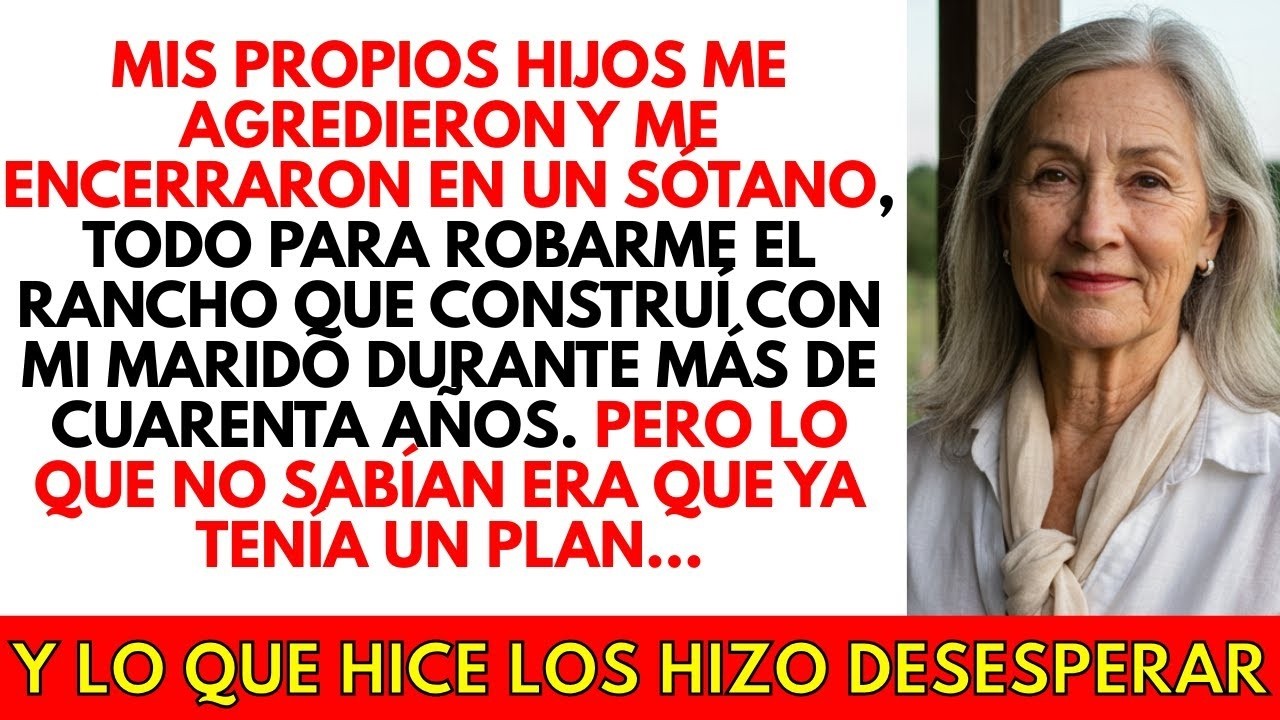 Mis HIJOS me AGREDIERON y me encerraron en un sótano, para ROBARME mi rancho. Pero yo tenia un plan
