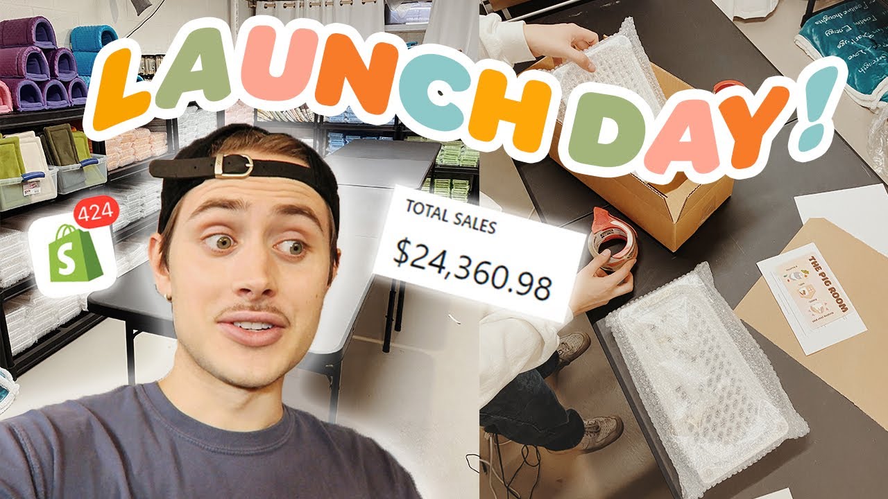I launched my own store! ✨ Launch Day Vlog!