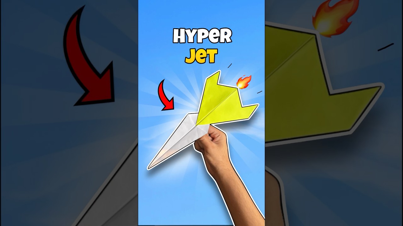 How to Make Hyper Jet Paper Airplane 🤩
