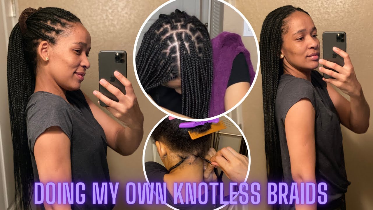 DIY KNOTLESS BRAIDS Wow!! Save your money | very detailed for beginners