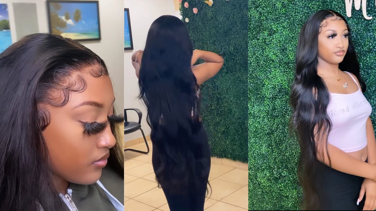 40 INCH WIG INSTALL + FLUFFY BABY HAIRS! *START TO FINISH*| Saria Raine