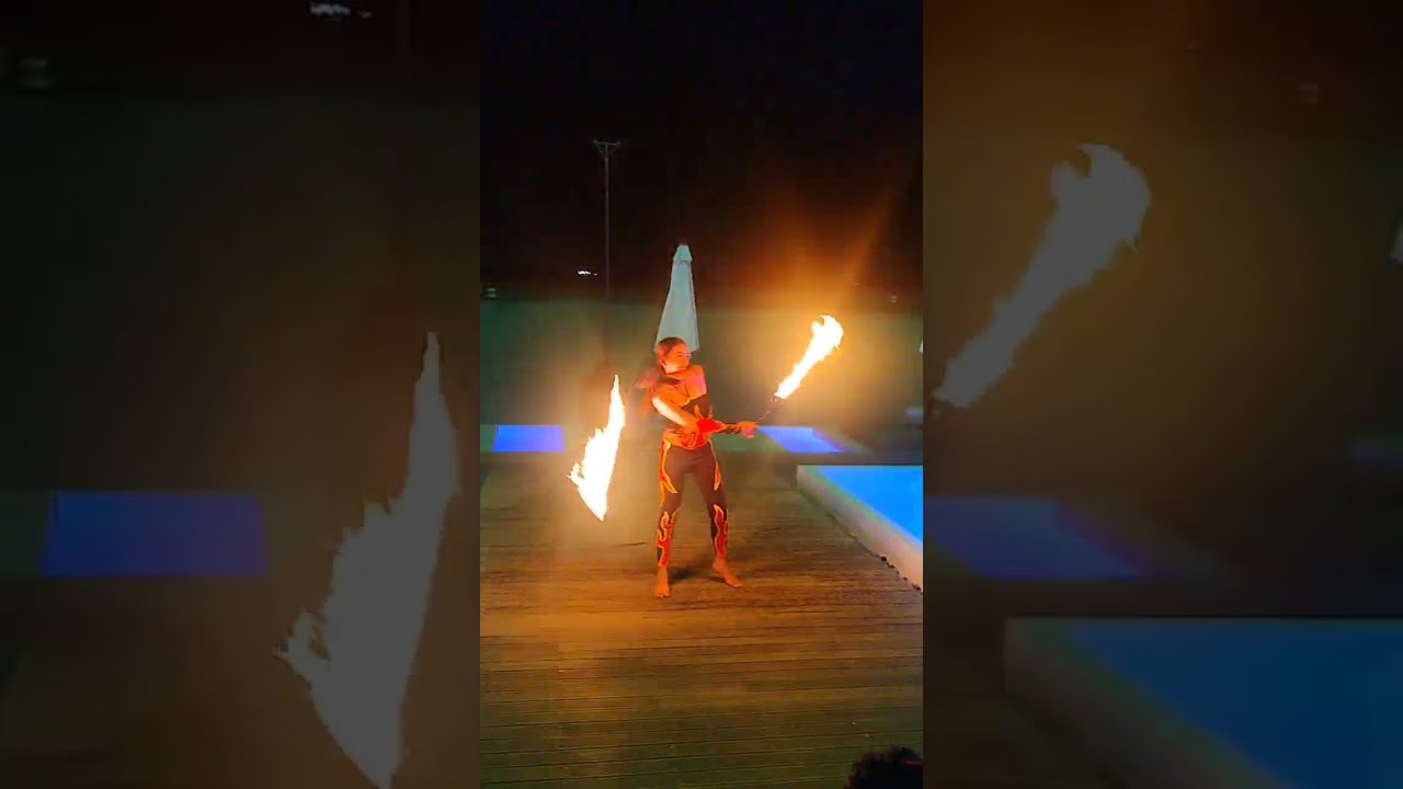 The Lime Beach Club Fire Dancers at Lime Hotel & Resort Manila