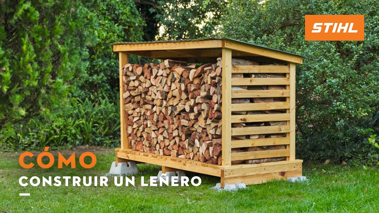 Cómo construir un leñero paso a paso.