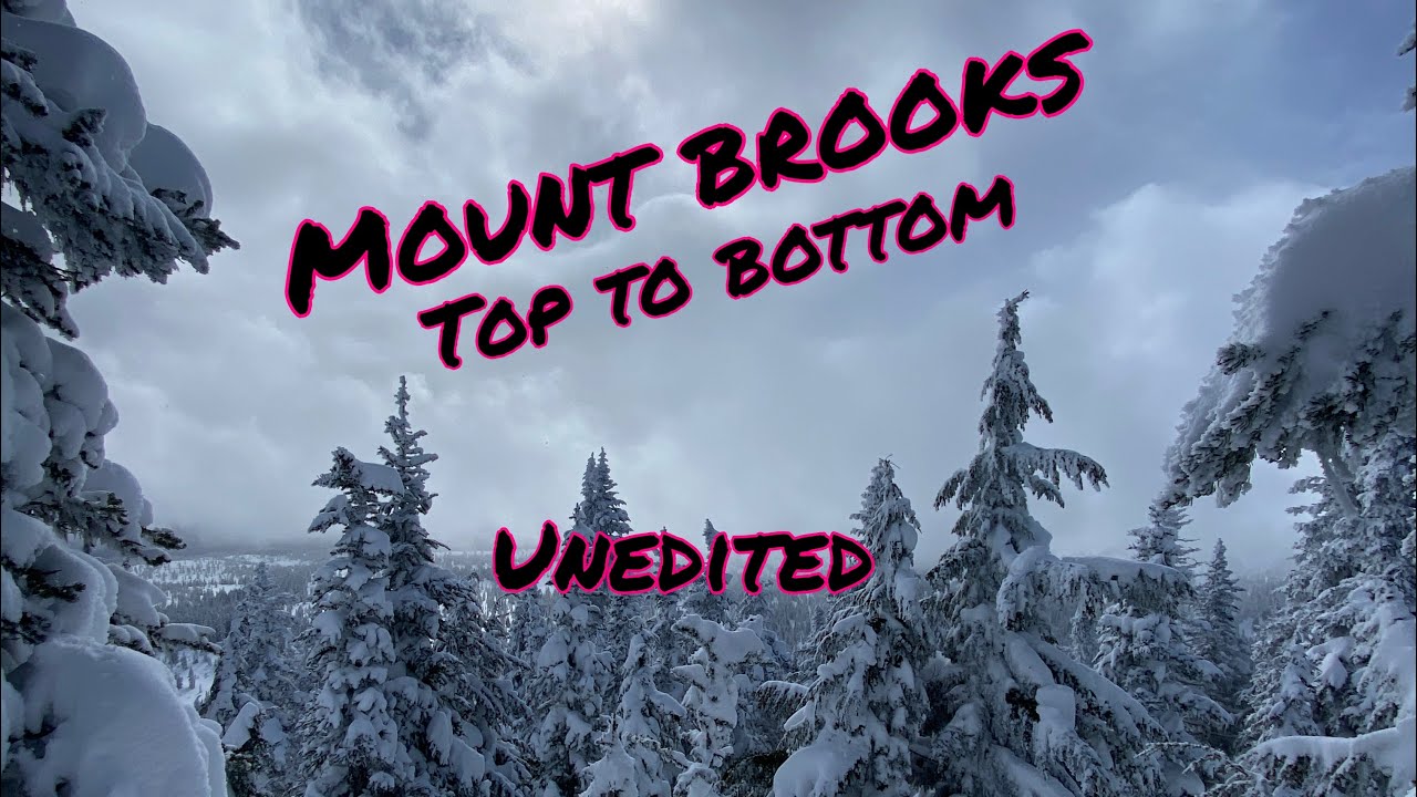 Mount Brooks top to bottom fall line skiing. (Unedited)