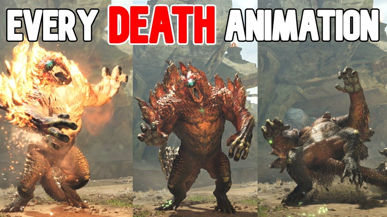 All Monster Death Sequence / Animation / Ecology in Monster Hunter Wilds