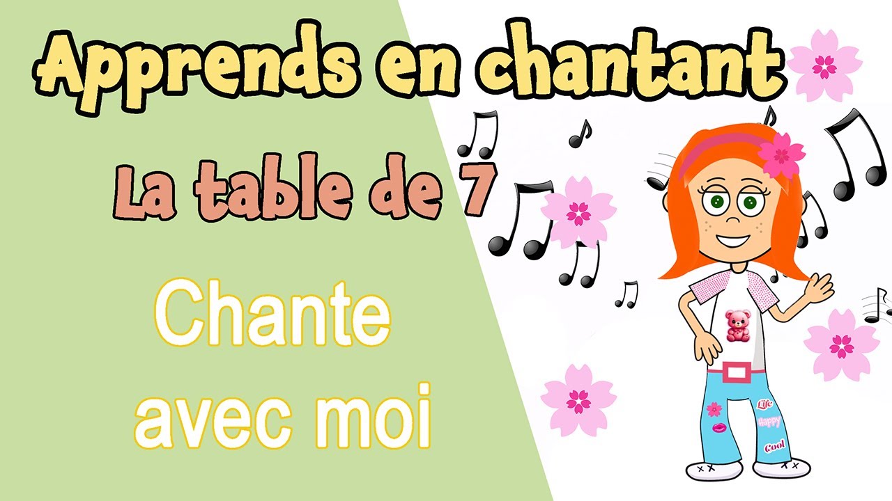 La chanson de la table de 7 (Apprends en chantant les tables de multiplication)