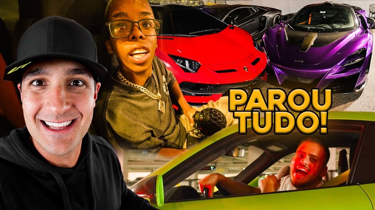 BOCA DE 09 E JON VLOGS PARARAM TUDO NOS ESTADOS UNIDOS DE FERRARI - LAMBORGHINI - MCLAREN