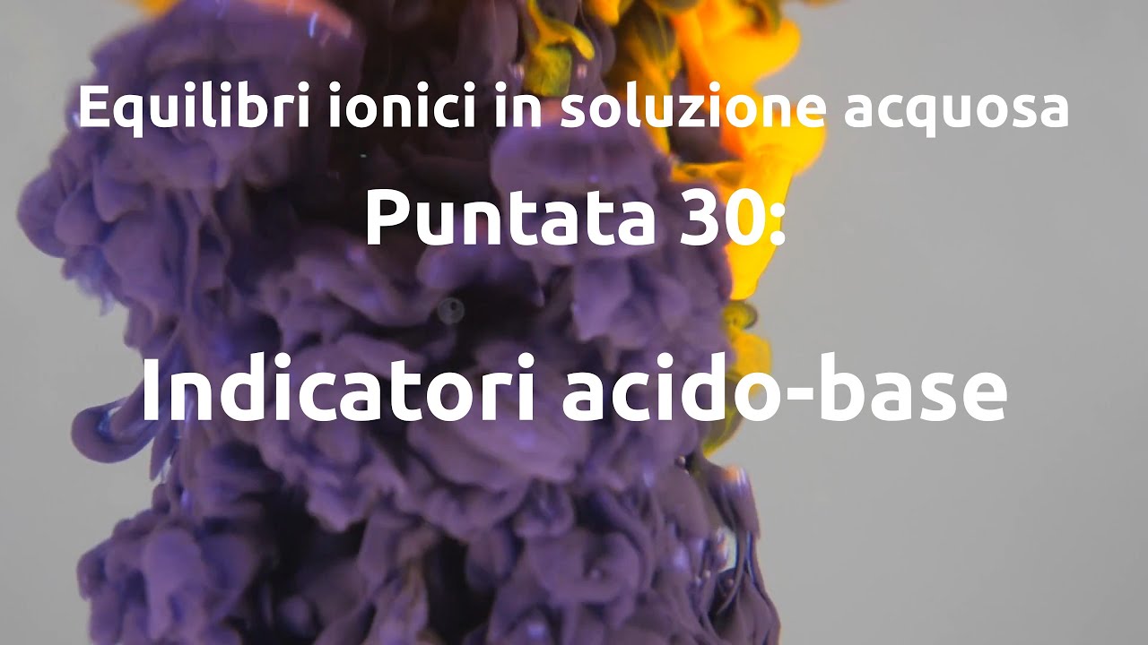 Equilibri ionici 30: Indicatori acido-base  ⚗️👨‍🔬
