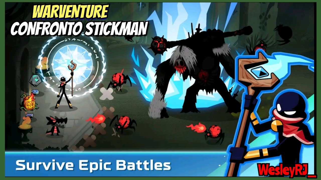 WARVENTURE: CONFRONTO STICKMAN | GAMEPLAY, TOWER DEFENSE, MAGIAS, UPGRADES, CASTELO (Android) GR&Aacute;TIS