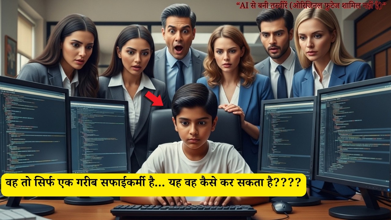 सिस्टम क्रैश से परेशान करोड़पति—सफाईकर्मी के बेटे ने किया ऐसा काम, सब दंग रह गए!