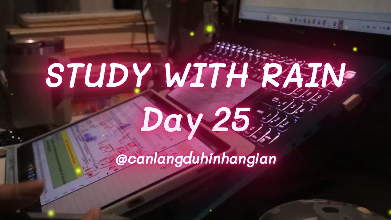 DAY 25 || 1000 DAYS CHALLENGE | Ôn ThS.DLS, IELTS, HSK, JOB | RAIN SOUND | LOFI MUSIC | STUDY SERIES
