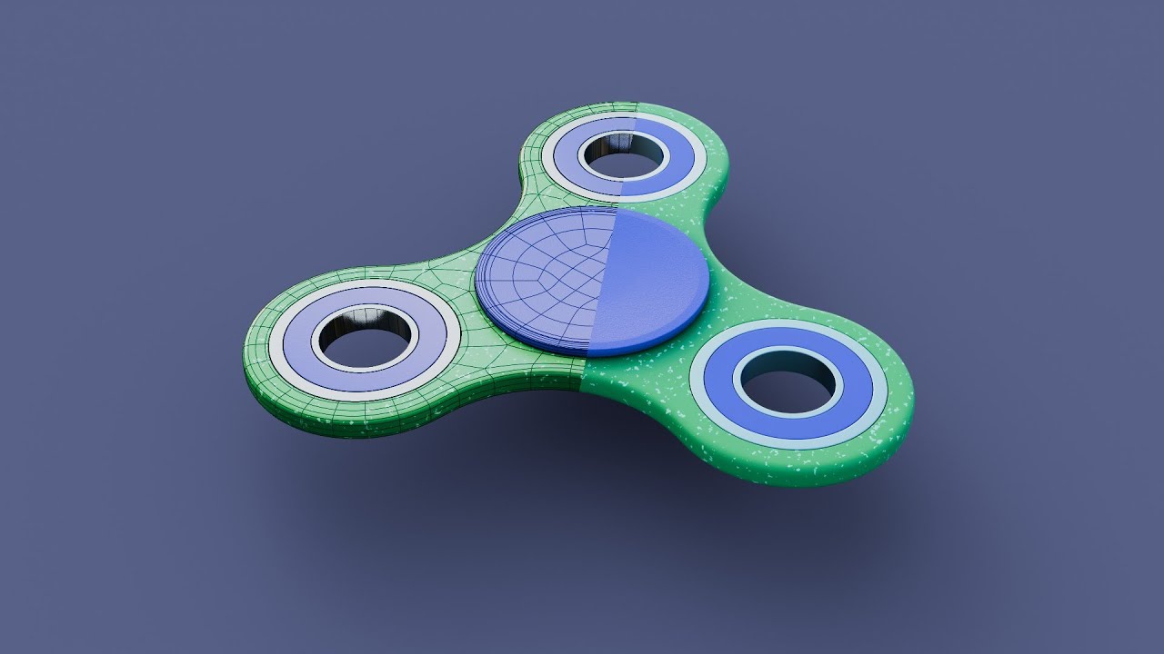 How To Model Fidget spinner | Blender #Blender #3dmodeling #modeling